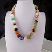Gemstone Necklaces, DIY & Unisex, mixed colors     Approx 19.7 Inch 