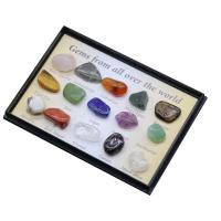 Gemstone Minerals Specimen, 15 pieces & DIY, mixed colors 