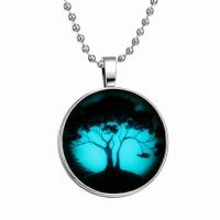 Tree Of Life Necklace, Zinc Alloy, lightening & fashion jewelry & for woman, red, 33cm 
