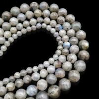 Лунный камень бисер, Мужская & разный размер для выбора, серый, 400mm, продается Strand