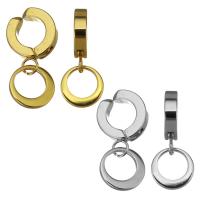 Stainless Steel Clip Earrings, plated, fashion jewelry & for woman 10mm 