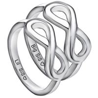 Couple Finger Rings, Zinc Alloy, fashion jewelry, silver color, 17mm 