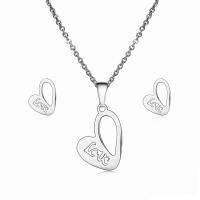 Fashion Stainless Steel Jewelry Sets, fashion jewelry, silver color 
