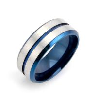 Andere Ring für Männer, Titanstahl, für den Menschen, Silberfarbe, 8mm, verkauft von PC
