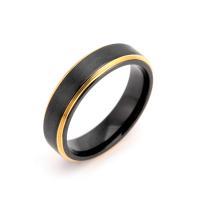 Other Ring for Men, Titanium Steel, for man, black, 5mm 