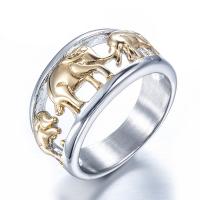 Andere Ring für Männer, Titanstahl, drehbare & für den Menschen, Silberfarbe, 23mm, verkauft von PC