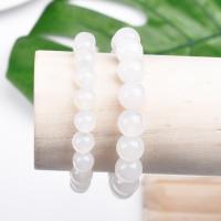 Agate Bracelets, White Agate, Unisex white, 200mm 