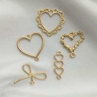 Zinc Alloy Earring Drop Component, gold color plated, Baroque style & DIY & hollow & matte, golden 