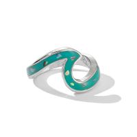 Unisex-Finger-Ring, Zinklegierung, mit Opal, Modeschmuck & verschiedene Größen vorhanden, keine, 20x15mm, verkauft von PC