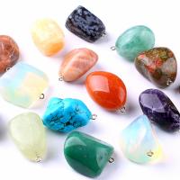подвески из смешанных драгоценных камней, Полудрагоценный камень, полированный, случайным образом отправлено & природный & DIY, разноцветный, 2-3cm, 8ПК/сумка, продается сумка