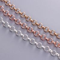 Brass Soldered Chain, plated, DIY 5mm 