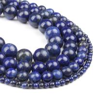 Synthetic Lapis Beads, Round, polished, blue 