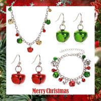 Fashion Zinc Alloy Jewelry Sets, bracelet & earring & necklace, plated, Christmas jewelry & for woman nickel, lead & cadmium free 