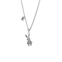 Titanium Steel Jewelry Necklace, fashion jewelry, silver color 