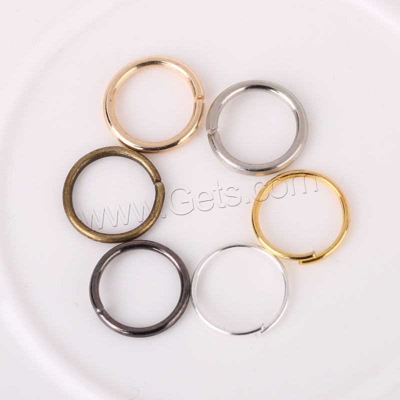 Iron Open Jump Ring, Donut, plated, DIY & different size for choice, more colors for choice, Sold By Bag