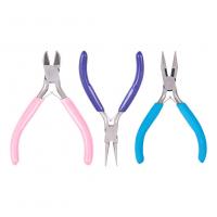 High Carbon Steel Plier Set, polished, three pieces & DIY, mixed colors 