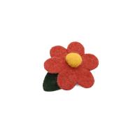 Hair Snap Clips, Cloth, Flower, for woman 69mm 