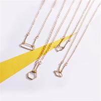 Zinc Alloy Necklace, gold color plated & for woman 