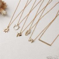 Zinc Alloy Necklace, plated, rolo chain & for woman 