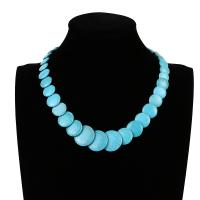 Turquoise Jewelry Necklace, Natural Stone, fashion jewelry & Unisex 290mm 