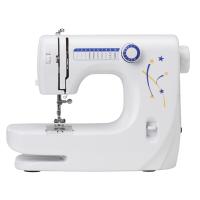 Máquina de coser, plástico ABS, estampado, con diferente enchufe de alimentación & multifuncional, Blanco, 333x145x243mm, Vendido por UD