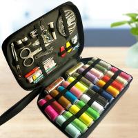 Notions & Sewing Accessories, Cotton Thread, with Zinc Alloy, portable & multifunctional, mixed colors 