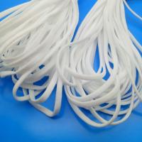 Spandex Mask Earloop Cord, with Polyester Yarns, Stick white 