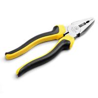 Carbon Steel Crimping Plier, with PVC Plastic, durable, yellow, 200mm 