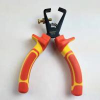 Alloy Steel Crimping Plier, with PVC Plastic, durable  orange 
