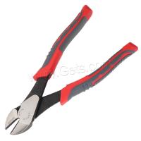 Alloy Steel Side Cutter, with PVC Plastic, polished, durable & dyed, red, 162mm 