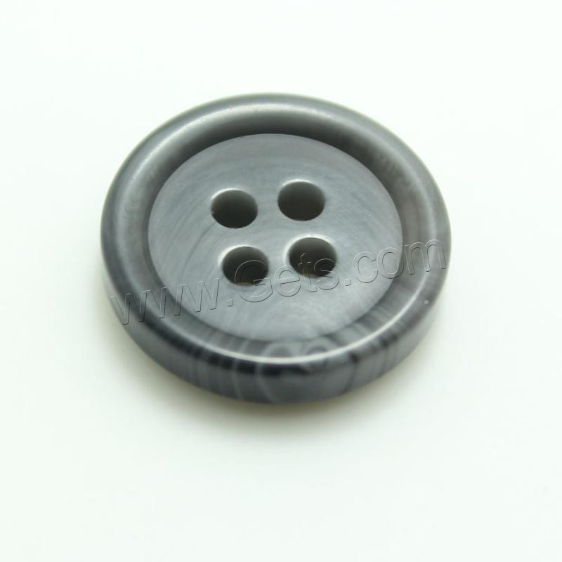 樹脂 四つ穴ボタン, ラウンド形, 異なるサイズの選択, 無色, 売り手 パソコン