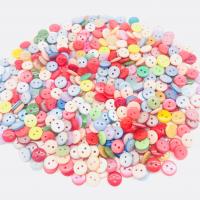 Resin  Button, random style & DIY & mixed 11-14mm, Approx 