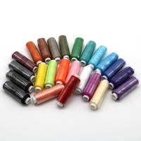 Begriffe & Nähzubehör, Polyester, Nähgarn, gemischte Farben, 24Spulen/setzen, 219m/Spule, verkauft von setzen