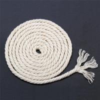 Cotton Cord, breathable, beige, 4mm 
