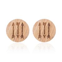 Wood Earring, for woman, 12mm 