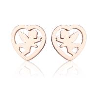 Stainless Steel Stud Earring, plated, for woman 