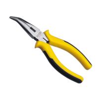 High Carbon Steel Needle Nose Plier, with Plastic, durable yellow 