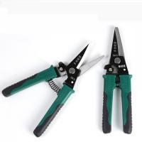 Alloy Steel Scissors, with PVC Plastic, durable & anti-skidding green, 200mm 