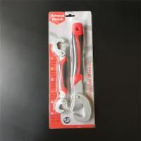 Carbon Steel Hook Type Multifunctional Wrench, with Plastic, durable & anti-skidding, red, 280mm 