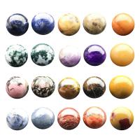 Gemstone Decoration, Round, polished, Paper box package & random style, mixed colors, 20~22mm 