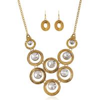 Rhinestone Zinc Alloy Jewelry Set, plated, twist oval chain & for woman & with rhinestone Approx 17.7 Inch 