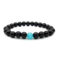 Gemstone Bracelets, Natural Stone, with Cats Eye, elastic & Unisex & anti-fatigue 8mm Approx 7.3 Inch 