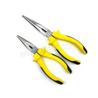 High Carbon Steel Needle Nose Plier, with Plastic, durable & anti-skidding yellow 