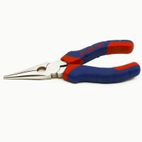 Carbon Steel Needle Nose Plier, with Plastic, durable, blue, 160mm 
