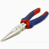 Carbon Steel Needle Nose Plier, with Plastic, durable, blue, 205mm 