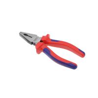 High Carbon Steel Crimping Plier, with Thermoplastic Rubber, durable, reddish orange, 160mm 