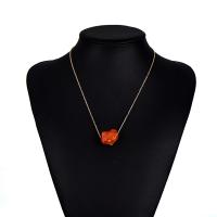 Gemstone Necklaces, Zinc Alloy, with Natural Stone, for woman 550mm 