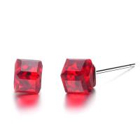 Zinc Alloy Stud Earring, with Crystal, for woman 