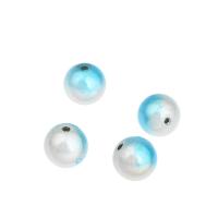 Perles Miracle acryliques, Acrylique, Rond, bleu, protéger l'environnement, sans nickel, plomb et cadmium Vendu par sac
