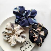 Hair Scrunchies, Cloth, with Rubber Band, plated, for woman 120mm 